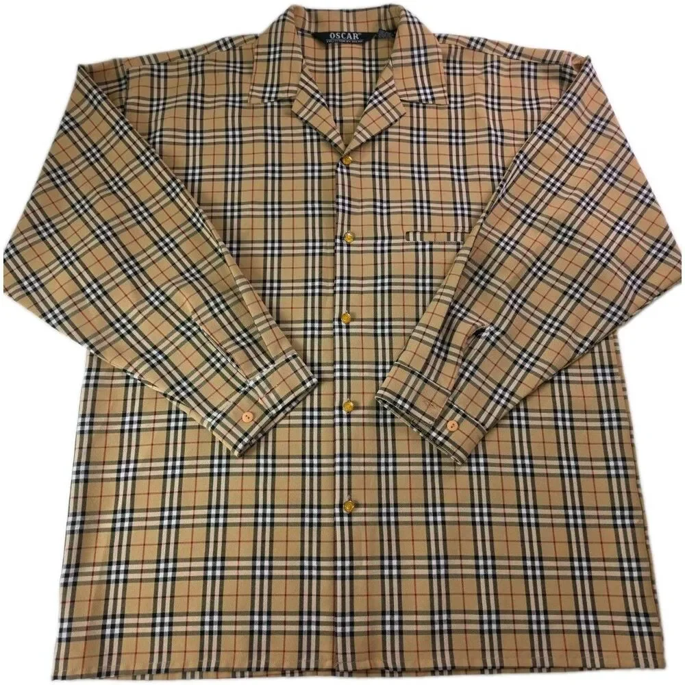 Oscar Collection By Oscar Pajama Set Check Nova Style XL Pants Shirt